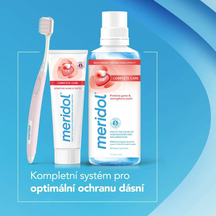 meridol® Complete Care zubní pasta pro citlivé dásně a zuby