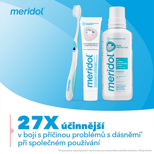 Zubní pasta meridol® Ochrana dásní + jemné bělení